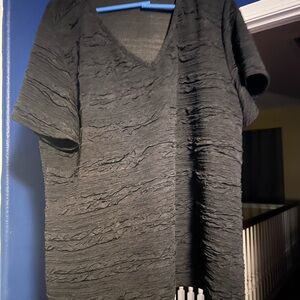 SHEIN Black Ruched Short Sleeve T-Shirt